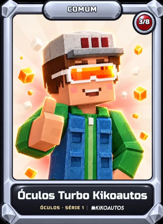 Card comum: Óculos Turbo Kikoautos