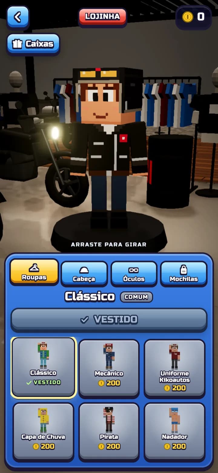 Lojinha para montar o Aristeu